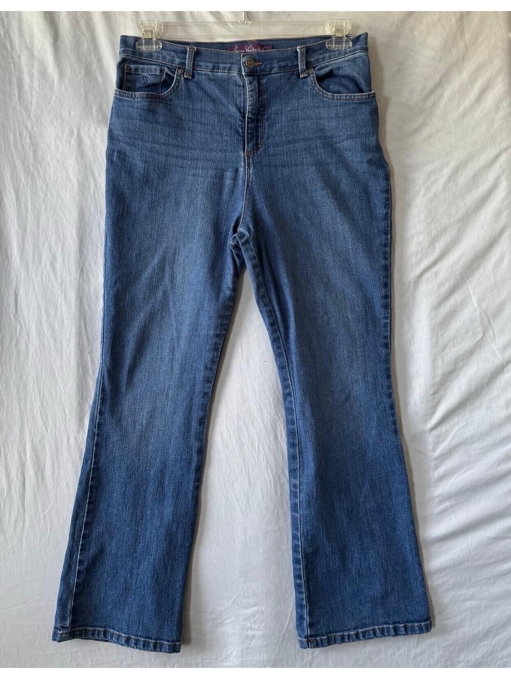Gloria Vanderbilt Jeans 12P Blue Bootcut Mid Rise Stretch Petite
